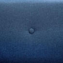 2-osobowa sofa tapicerowana tkaniną, 115x60x67 cm, niebieska