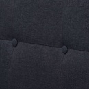 2-osobowa sofa z podłokietnikami, stal i tkanina, ciemnoszara