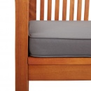 3-osobowa ławka ogrodowa z poduszką, 150 cm, drewno akacjowe