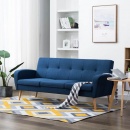 3-osobowa sofa tapicerowana niebieska