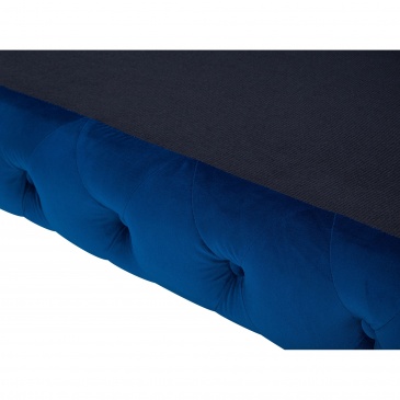 3-osobowa sofa welur ciemnoniebieska SOTRA