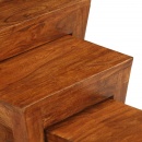 3 stoliki wsuwane pod siebie drewno akacjowe 50x35x50cm brąz