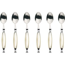 6 pc moka spoon coun. crom. ivor