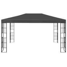 Altana ze sznurem lampek led, 3x4 m, antracytowa