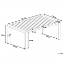 Aluminiowe meble ogrodowe biało-szare - meble balkonowe - Tredici