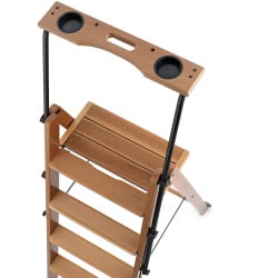 Arredamenti tuscania 6 drabina - 206 x 50 cm, brązowy