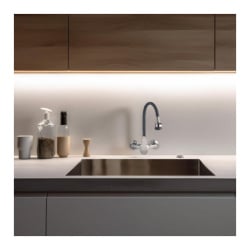 Bateria kuchenna ścienna elastyczna wylewka kran