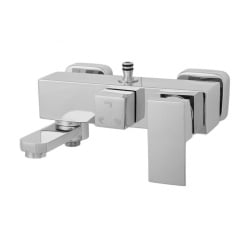 Bateria prysznicowa ścienna do kabiny 3-funkcyjna bateria łazienkowa chrom z wylewką - Yoka