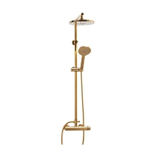Bateria prysznicowa złota deszczownica 23 cm Bateria prysznicowa złota deszczownica 23 cm