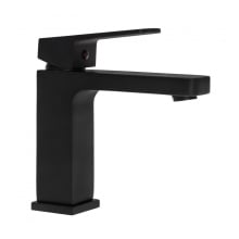 Bateria umywalkowa łazienkowa stojąca kran kwadrat czarna - yoka