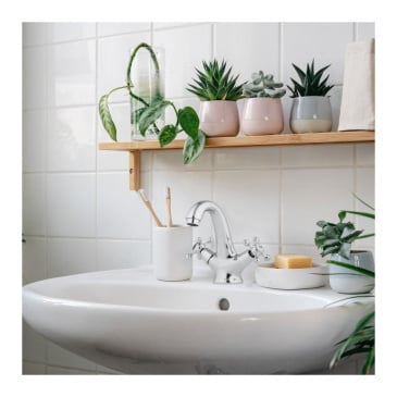 Bateria umywalkowa stojąca kran retro - yoka