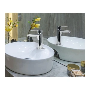 Bateria umywalkowa stojąca łazienkowa chrom - yoka Bateria umywalkowa stojąca łazienkowa chrom - yoka