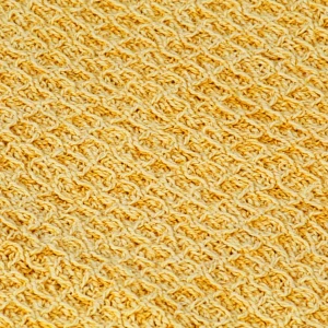Bawełniana narzuta, 160 x 210 cm, musztardowa