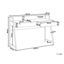 Biurko 120 x 50 cm ciemne drewno HARWICH