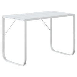 Biurko komputerowe, białe, 110x60x73 cm, płyta wiórowa Biurko komputerowe, białe, 110x60x73 cm, płyta wiórowa