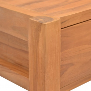 Biurko z 2 szufladami, 140x40x75 cm, drewno tekowe z odzysku