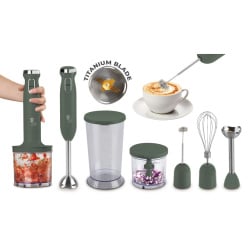 Blender ręczny 6w1 BerlingerHaus LP-BH-264 Matte Green