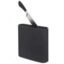 Blok na noże stojak do noży kuchennych uniwersalny czarny 21,5x6x22,5cm