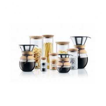 Zaparzacz do kawy Pour Over Bodum 8 fil. czarno-beżowy