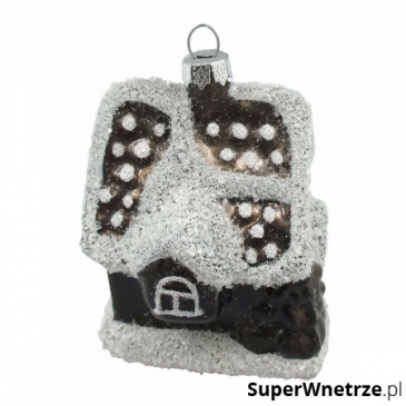 Bombka Cottage 6x6x8cm Miloo Home ciemnoszara