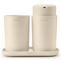 Brabantia 223402 - renew - zestaw akcesoriów łazienkowych - soft beige Brabantia 223402 - renew - zestaw akcesoriów łazienkowych - soft beige