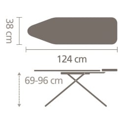 BRABANTIA - Deska do prasowania - rozmiar B - Spring Bubbles