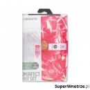 BRABANTIA - Zestaw PerfectFit - Pokrowiec na deskę do prasowania - rozmiar A - Pink Santini