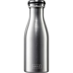 butelka termiczna, stalowa, 0,35 l, metaliczna