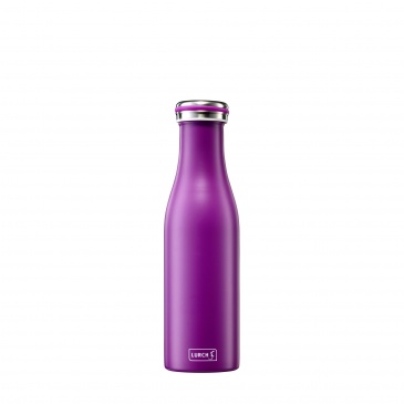 butelka termiczna, stalowa, 0,5 l, fioletowa