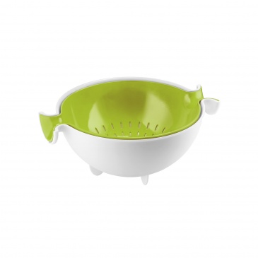 Colander and bowl set spin&drain