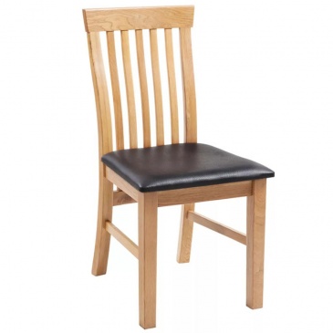 Dębowe krzesło do kuchni 6 szt. skóra sztuczna