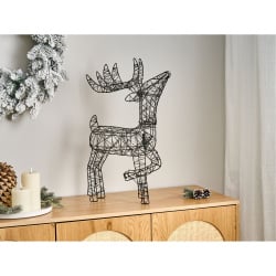 Dekoracja ogrodowa LED RAVSJON Renifer 58 cm Czarny