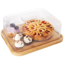 Deska do serwowania drewniana z pokrywką 28x22x11 cm