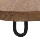 Deska drewniana, taca mango do serwowania na nóżkach, 28,5 cm