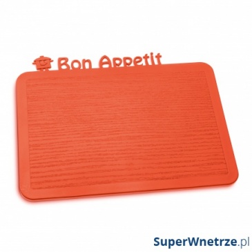 Deska śniadaniowa Koziol Happy Boards Bon Appetit pomarańczowo-czerwona