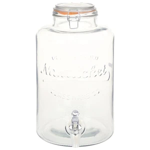 Dozownik wody XXL z kranikiem, przezroczysty, 8 L, szkło Dozownik wody XXL z kranikiem, przezroczysty, 8 L, szkło