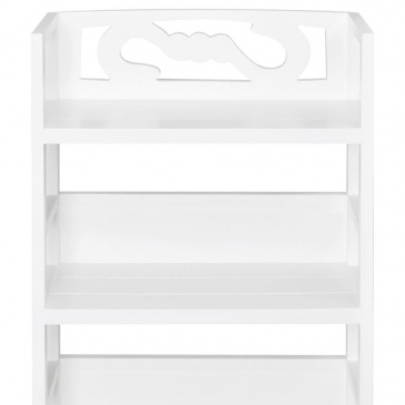 Drewniana szafka łazienkowa Albuquerque, biała, 46x24x117,5 cm