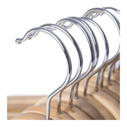 Drewniane wieszaki na ubrania do szafy 10 szt. - yoka home