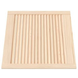 Drzwi żaluzjowe, 2 szt., lite drewno sosnowe, 61,5 x 59,4 cm