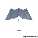 Duży parasol ogrodowy 460 cm ciemnoszary Soprano