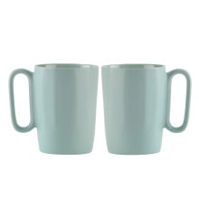 Dwa kubki ceramiczne z uszkiem 250 ml fuori miętowe 30053