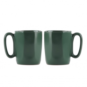 Dwa kubki ceramiczne z uszkiem 80 ml fuori zielone 29972