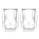 Dwie szklanki z podwójną ścianką 100 ml 