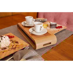 Dwustronna taca z drewna bukowego artelegno vasd - 43 cm