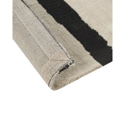 Dywan 160 x 230 cm beżowo-czarny kolpur