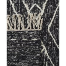 Dywan bawełniany 160 x 230 cm biało-czarny khenifra