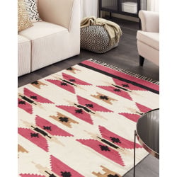 Dywan bawełniany kilim 160 x 230 cm wielokolorowy garni