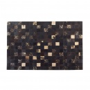 Dywan - brązowy - skóra - patchwork - 140x200 cm - Giaguaro