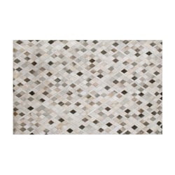 Dywan patchwork skórzany 140 x 200 cm wielokolorowy HIRKA