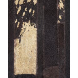 Dywan skórzany 140 x 200 cm brązowy artvin